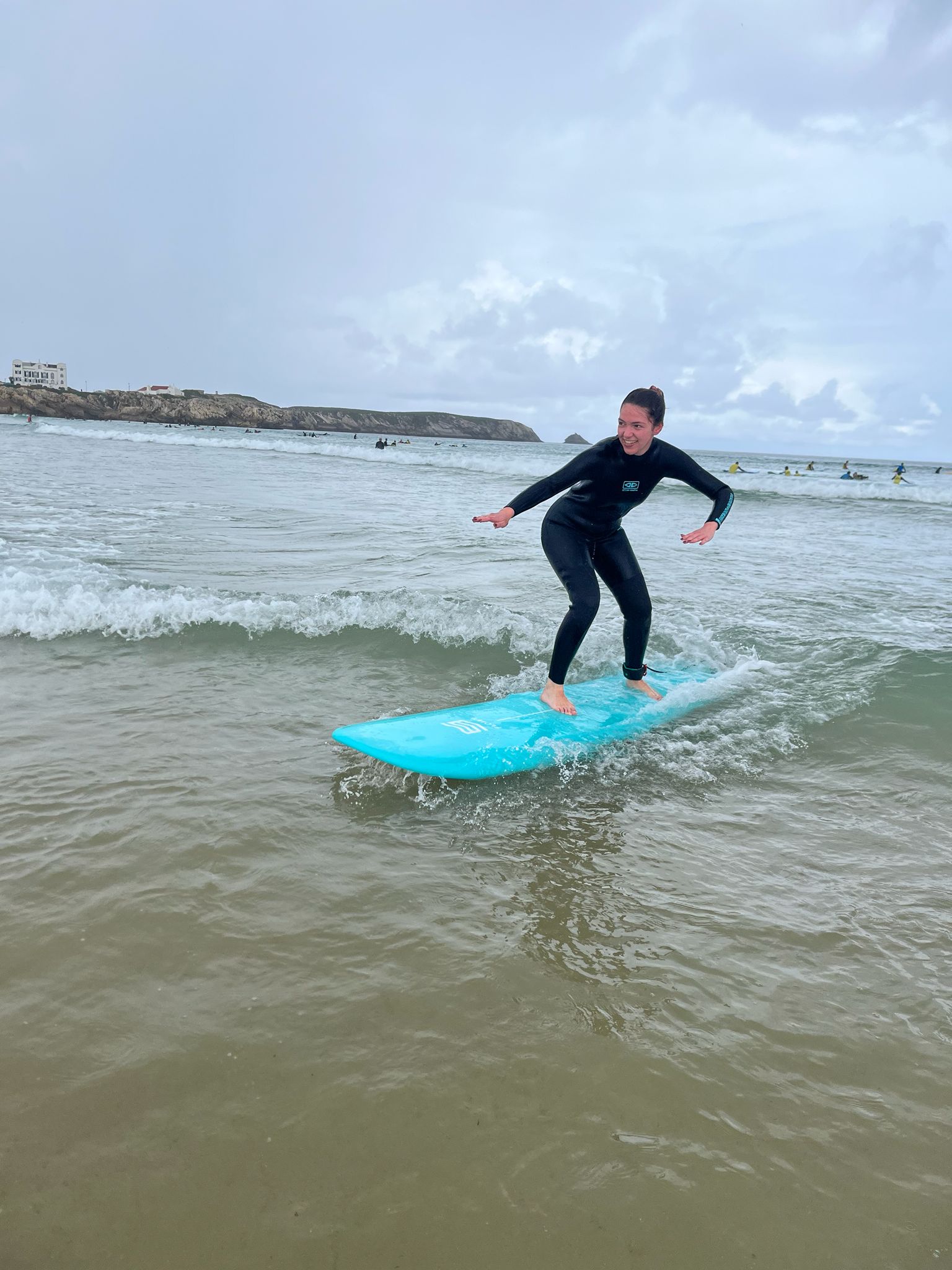 Surf lessons at Euthymia Surf House in Baleal, Portugal